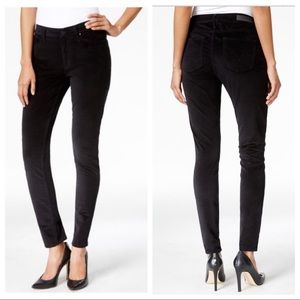 CALVIN KLEIN Skinny Black Velvet Jeans - 14